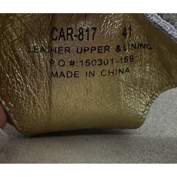 Alegria CAR-817 Carina Naturally Leather Thong Sandals EU 41 US 10.5-11 Platform - Picture 8 of 9